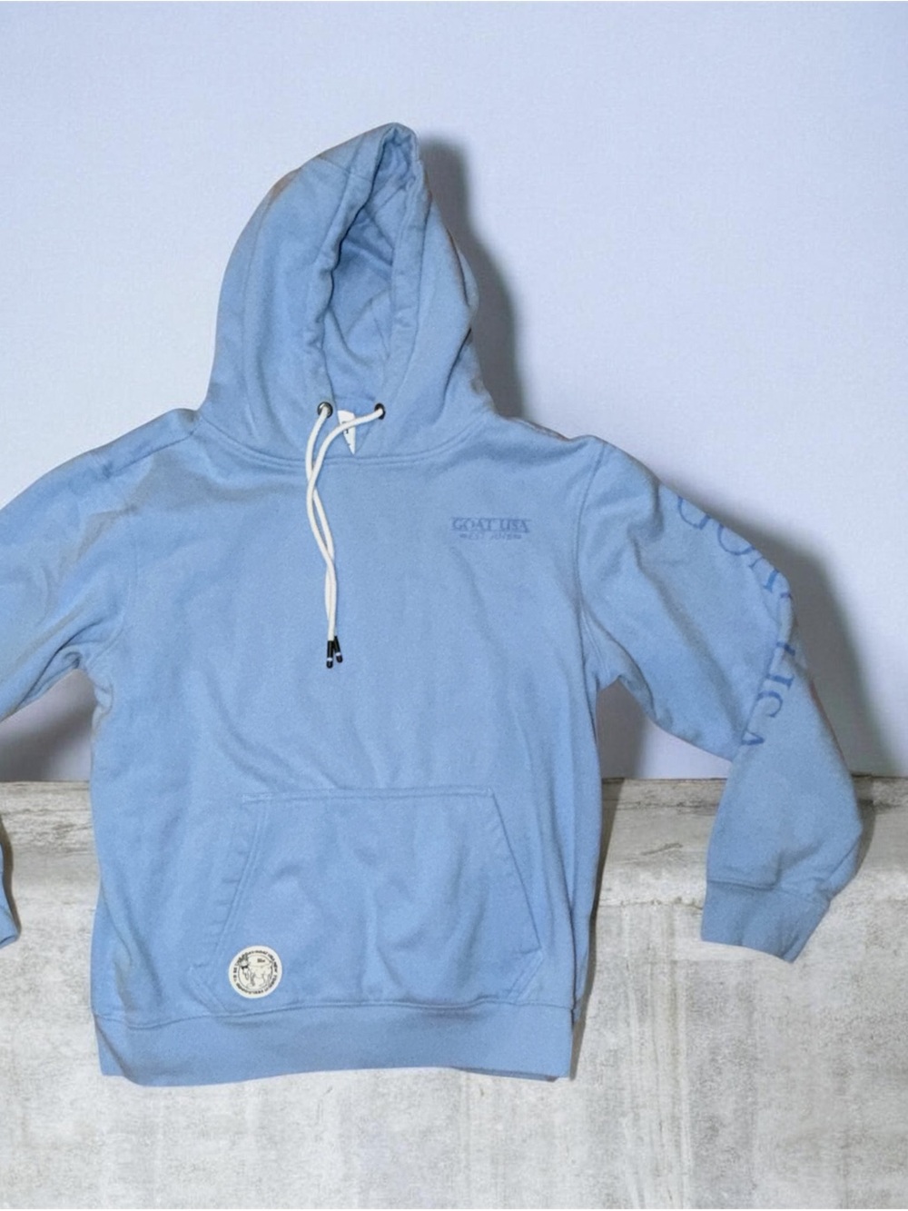 Light Blue Crewneck Hoodie Sweater - GOAT USA